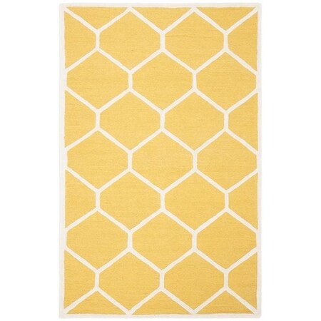 Safavieh Cambridge Hand Tufted Square Rugs, Gold and Ivory - 6 x 6 ft. CAM144Q-6SQ